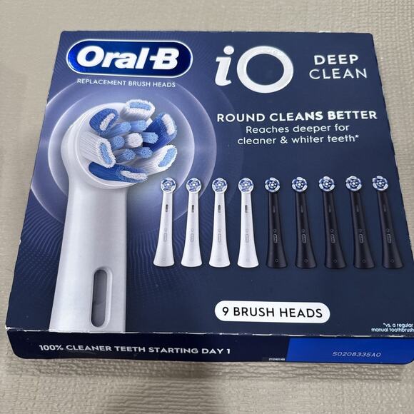 Oral-B iO Deep Clean Replacement Toothbrush Head, 9-count - Picture 1 of 3